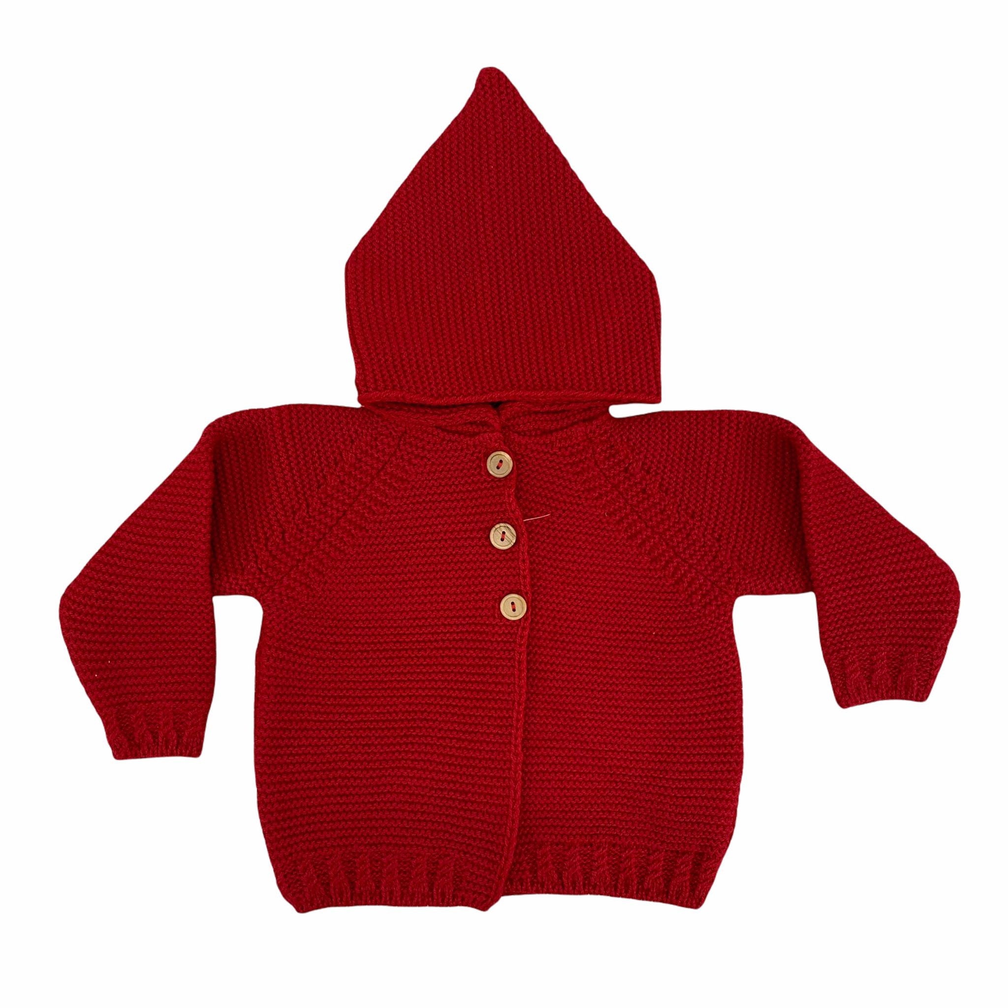 Cardigan con Cappuccio in Lana Neonato-a Del Sur 9214 - DEL SUR - LuxuryKids