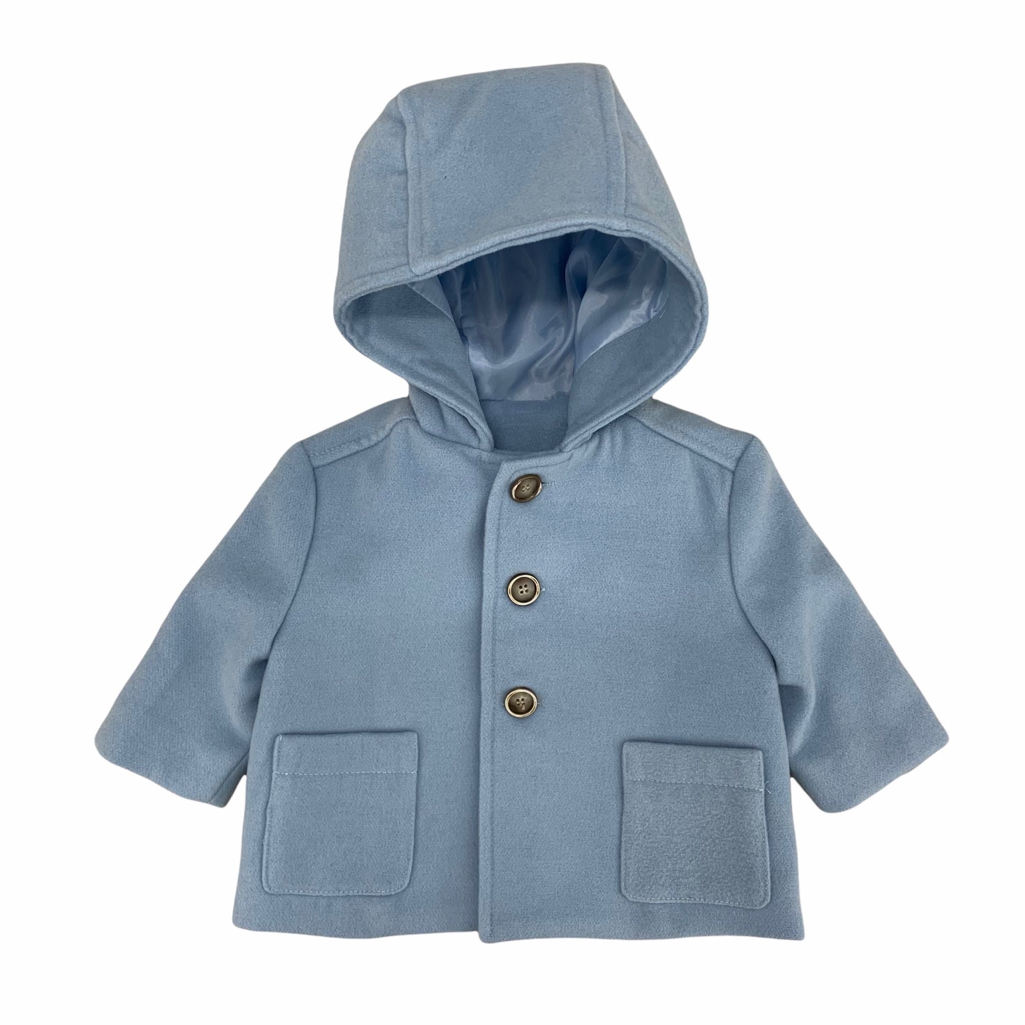 Cappottino in Panno con Cappuccio Neonato Del Sur 3996 - DEL SUR - LuxuryKids