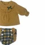 Completo Con Culotte Scozzese Caldo Cotone Neonata Del Sur 1832 - DEL SUR - LuxuryKids