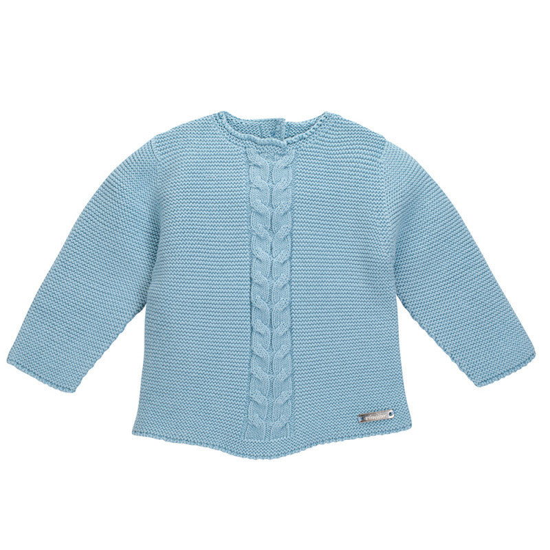 Maglioncino In Caldo Cotone A Punto Legaccio Con Trecce Centrali Neonato-a Condor 55013 - Condor - LuxuryKids