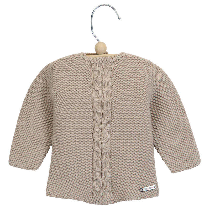 Maglioncino In Caldo Cotone A Punto Legaccio Con Trecce Centrali Neonato-a Condor 55013 - Condor - LuxuryKids