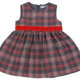 Abito Scozzese Caldo Cotone Neonata Dr.Kid DK376 - DR.KID - LuxuryKids