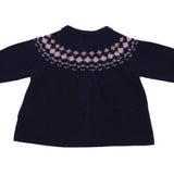Cardigan In Misto Lana Blu Neonata Dr.Kid DK142 - DR.KID - LuxuryKids