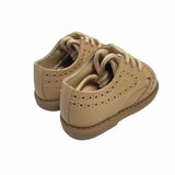 Scarpe Primi Passi Francesina Bambino Vera Pelle Beige Rizitos B2840 - RIZITOS - LuxuryKids