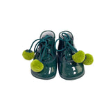 Scarpa Da Culla Con Lacci Con Pon Pon In Vernice Neonato Indice 320 - INDICE - LuxuryKids
