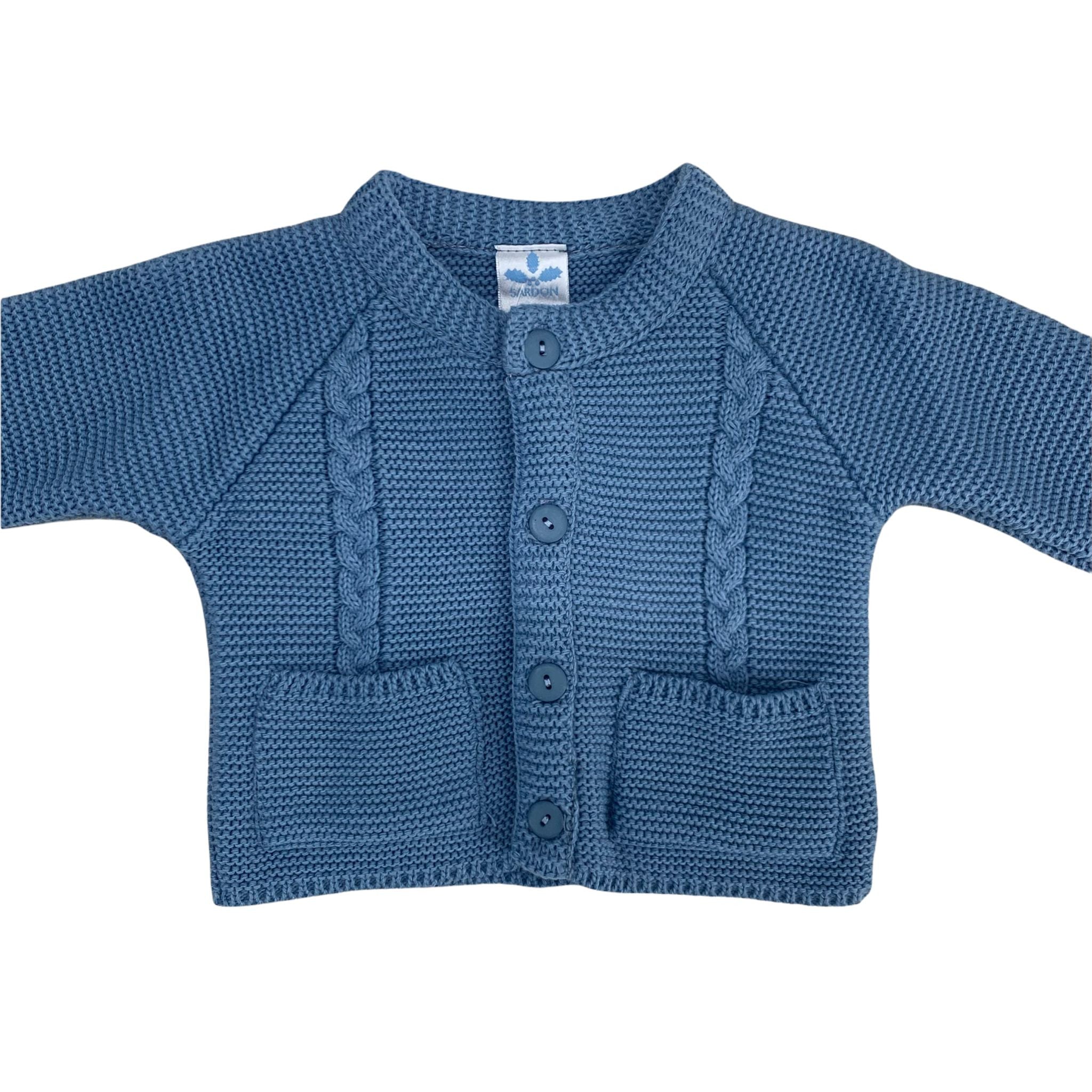 Cardigan In Caldo Cotone Neonato-a SARDON MA249 - SARDON - LuxuryKids
