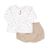 Completo Pratico 2 pezzi in Caldo Cotone Neonato Beige Rapife 5514 - RAPIFE - LuxuryKids