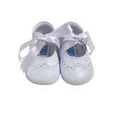 Scarpa Da Culla Ballerina Con Fiocco In Pelle Neonata Indice 1683 - INDICE - LuxuryKids