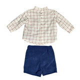 Completo 2 pezzi Elegante Velluto Neonato Valentina Bebes BWT29 - VALENTINA BEBES - LuxuryKids