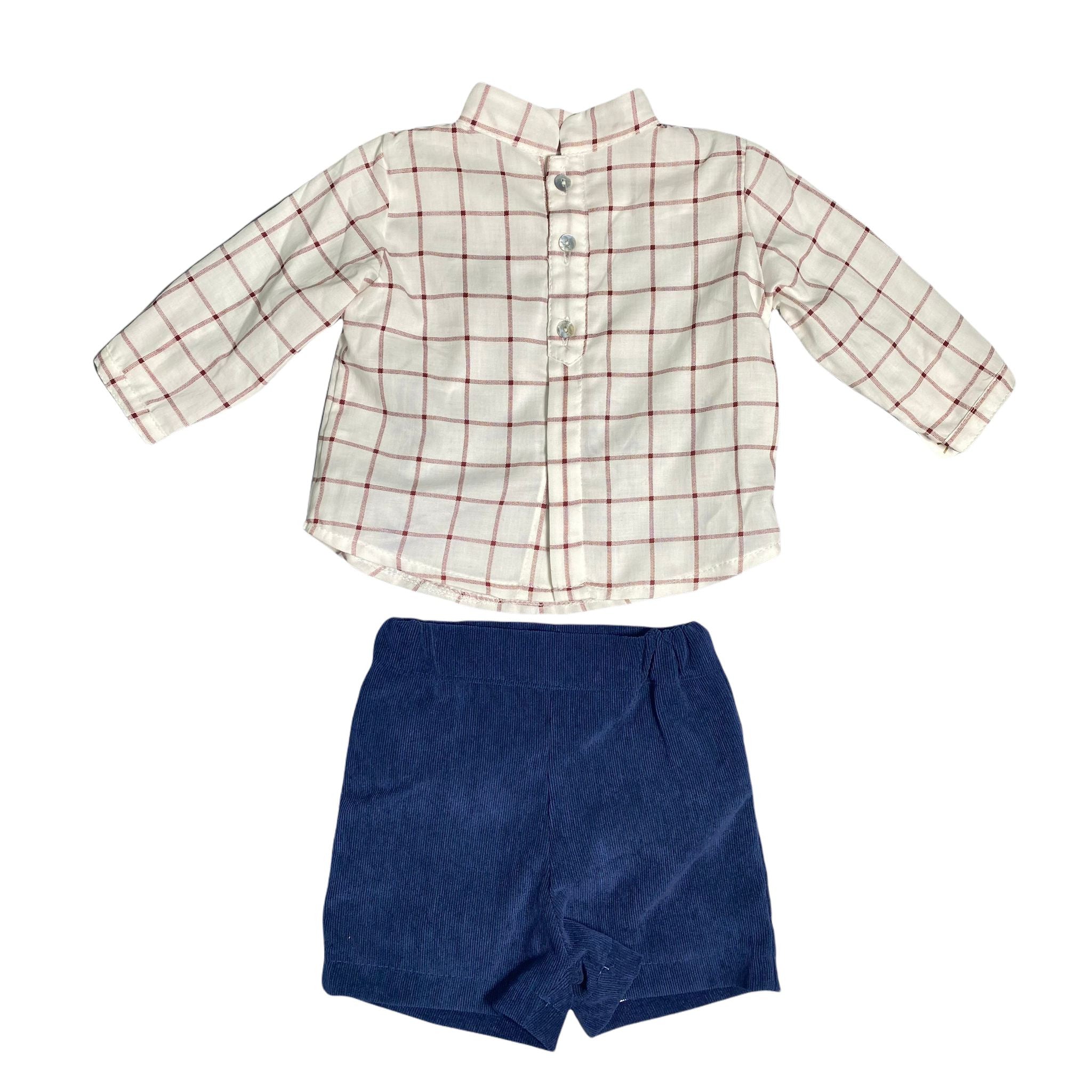 Completo 2 pezzi Elegante Velluto Neonato Valentina Bebes BWT29 - VALENTINA BEBES - LuxuryKids