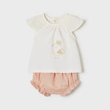 Completo Con Culotte In Cotone Neonata MAYORAL 1202M - MAYORAL - LuxuryKids