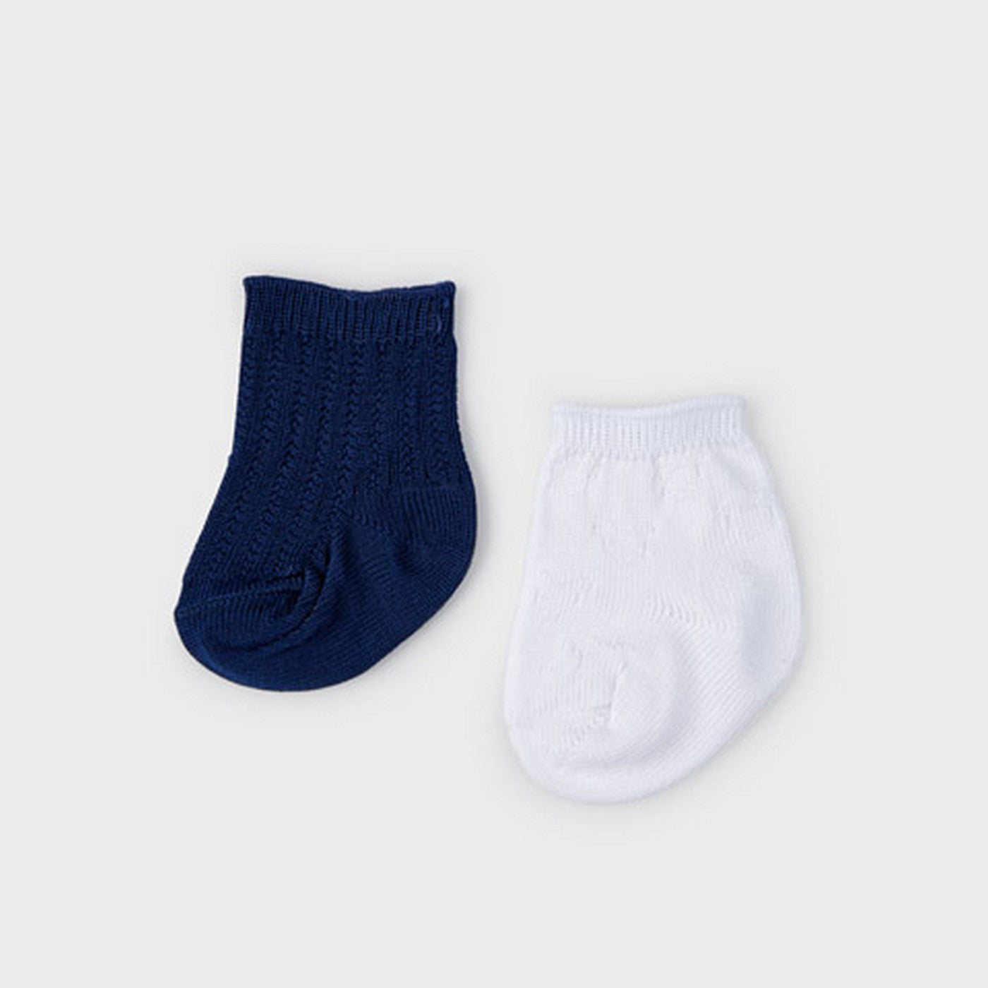 Set Due Paia Di Calzini Corti In Cotone Neonato MAYORAL 9474 - MAYORAL - LuxuryKids