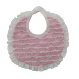 Bavetta In Cotone Bianca E Rosa Neonata NINNAOH E2207 - NINNAOH - LuxuryKids