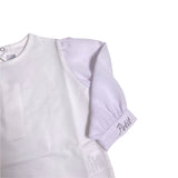 Body Girocollo In Cotone Con Manica In Organza Neonata PETIT 4515365 - PETIT - LuxuryKids