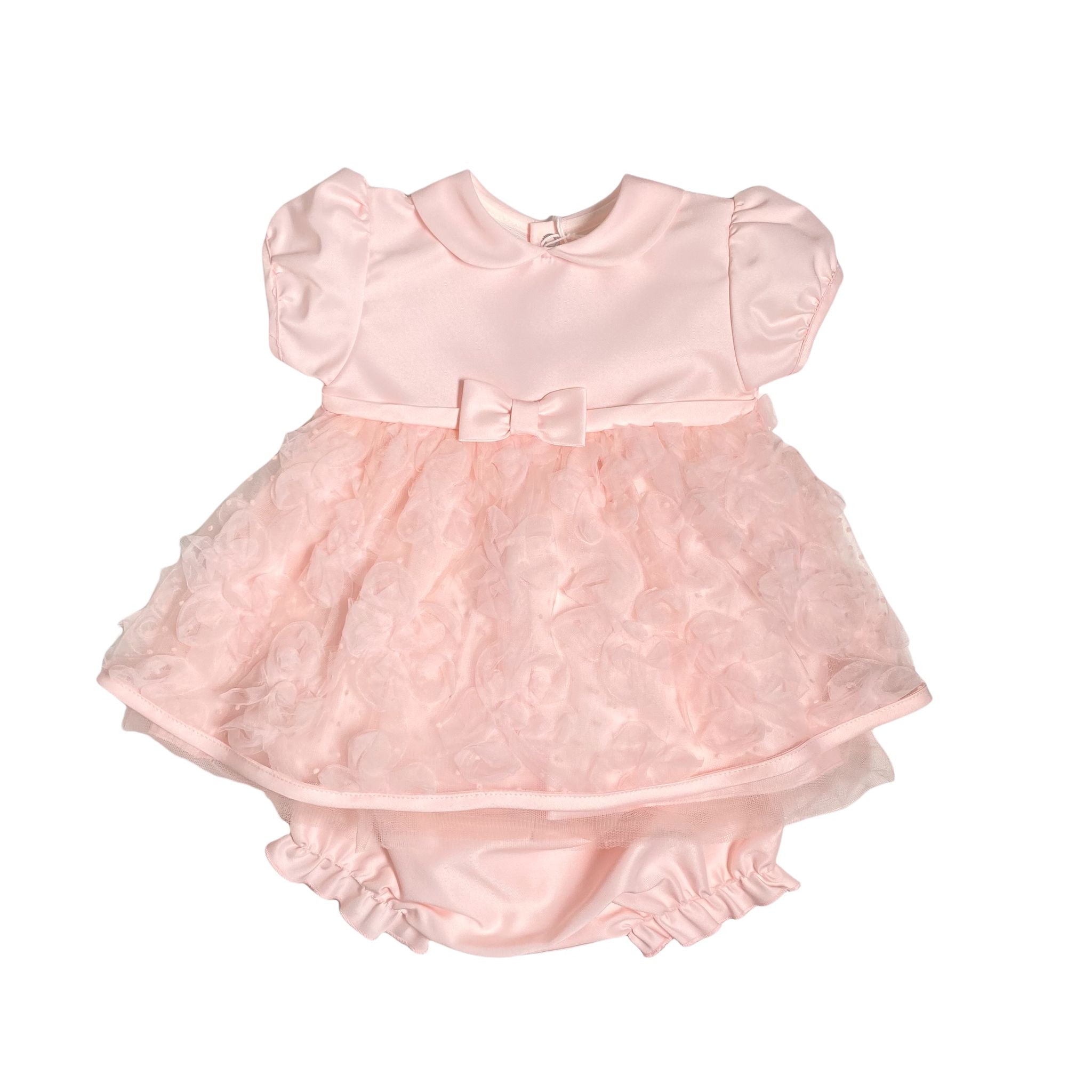 Pagliaccetto Spezzato In Raso E Tulle Rosa Neonata TETO E TATTA CC1640 - TETO E TATTA - LuxuryKids