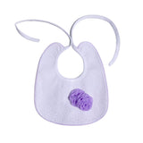 Bavetta In Pizzo San Gallo Bianca E Lilla Neonata LA SARTORIA DEI PICCOLI LB104 - LA SARTORIA DEI PICCOLI - LuxuryKids