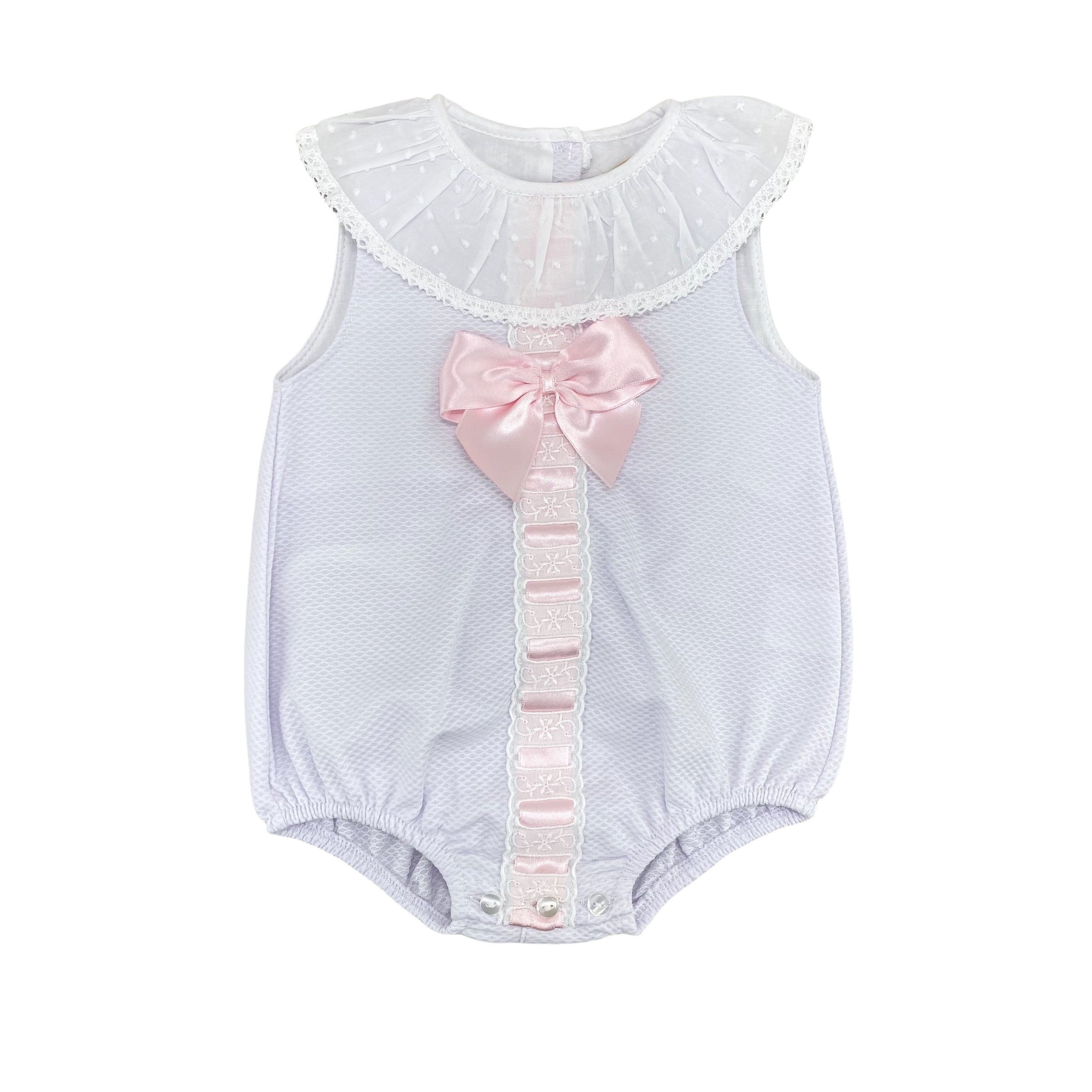 Pagliaccetto Giro Manica In Piquet Neonato-a BABY FASHION 62410 - Baby Fashion - LuxuryKids