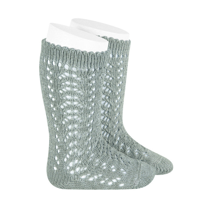 Calzini In Filo Di Cotone Lunghi Traforati Bambini CONDOR 518 - Condor - LuxuryKids