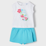 Completo Con Pantagonna Turchese In Cotone Neonata MAYORAL 1241 - MAYORAL - LuxuryKids