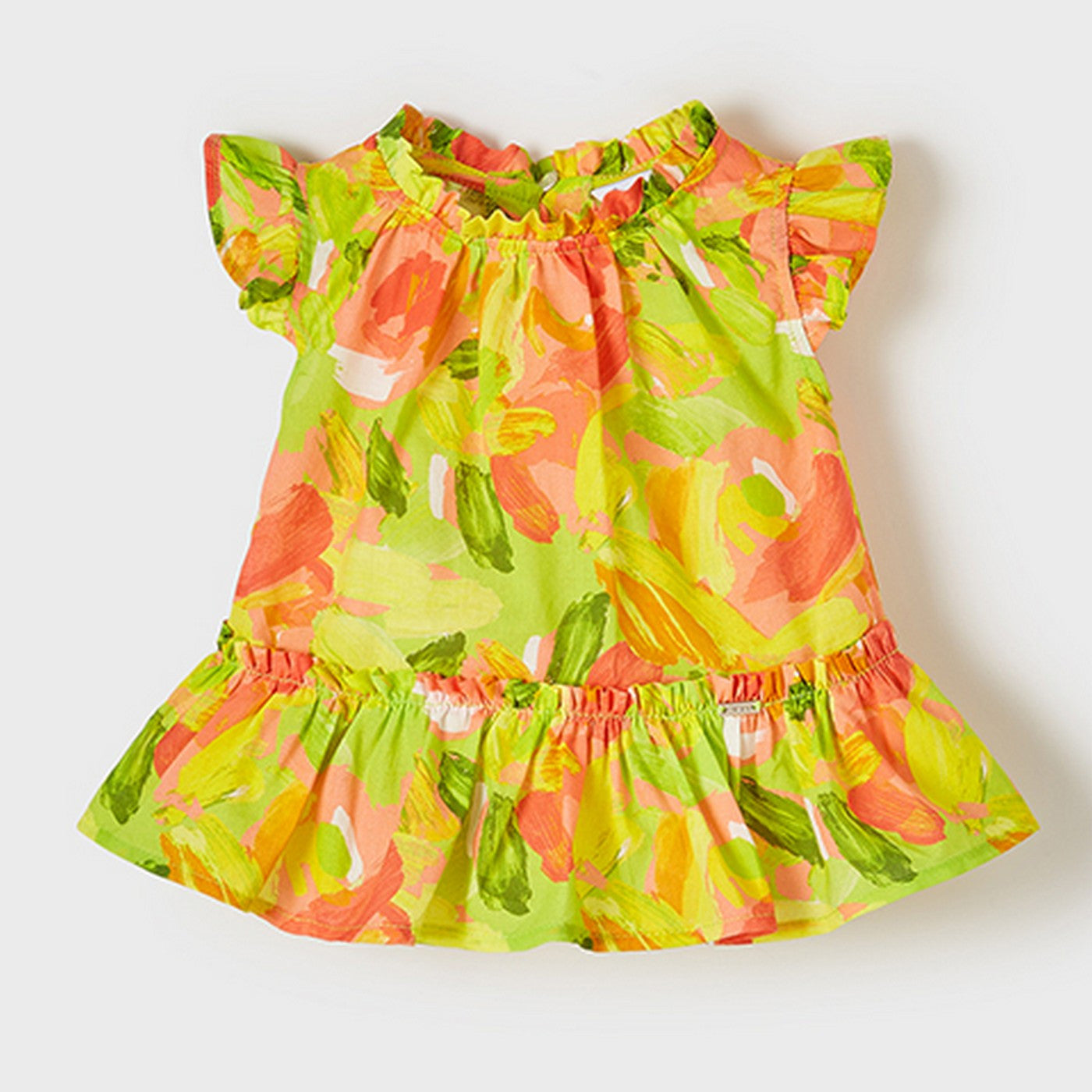 Blusa Smanicata Stampata Multicolour In Cotone Neonata MAYORAL 1185 - MAYORAL - LuxuryKids