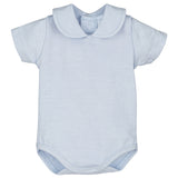 Body Mezza Manica In Cotone Collo Tondo Neonati CALAMARO 19106C - CALAMARO - LuxuryKids