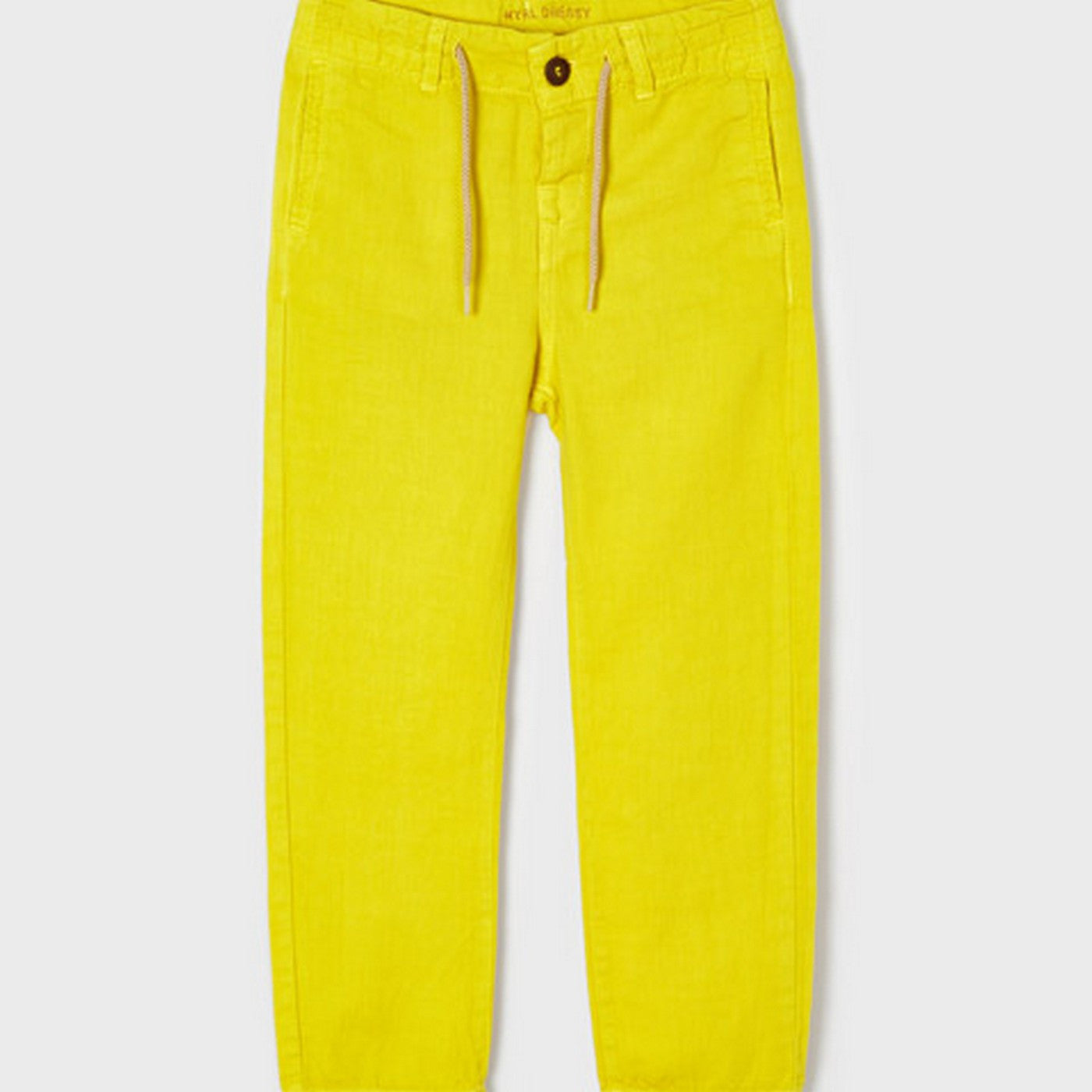 Pantalone Lungo Giallo In Misto Cotone Bambino MAYORAL 3577 - MAYORAL - LuxuryKids