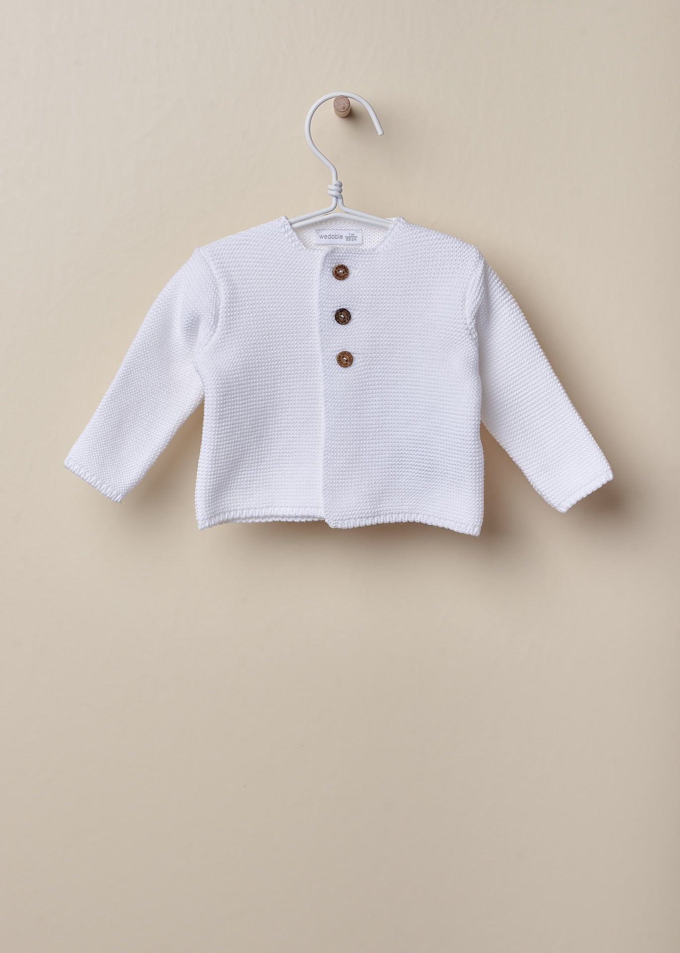 Cardigan In Filo Con Bottoni In Legno Bambino Wedoble 10308C - WEDOBLE - LuxuryKids