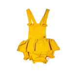 Salopette In Cotone Con Balze Neonata YOEDU 3982 - YOEDU - LuxuryKids