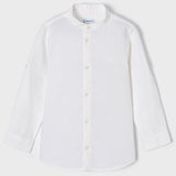 Camicia Manica Lunga Risvoltabile In Misto Lino Bambino MAYORAL 3122C - MAYORAL - LuxuryKids