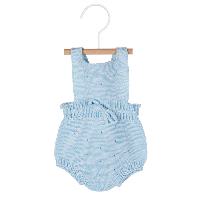 Pagliaccetto In Filo Con Fiocco E Traforatura Neonati Unisex CONDOR 55906 - Condor - LuxuryKids