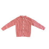 Cardigan In Filo Traforato E Lavorato Neonata WEDOBLE 06308A - WEDOBLE - LuxuryKids