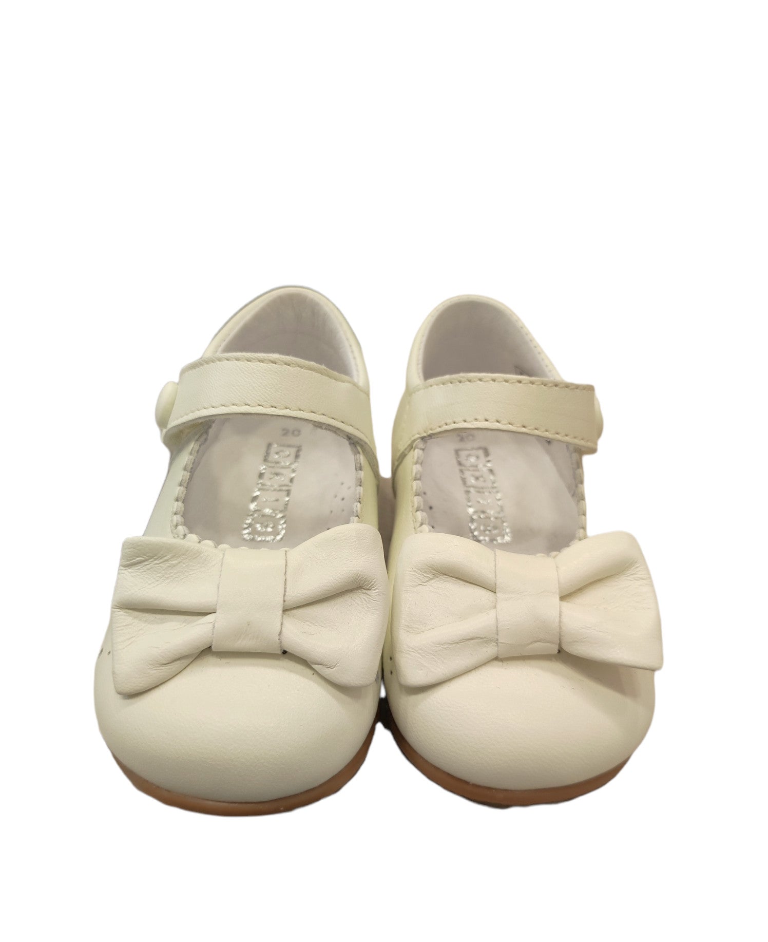 Ballerina Primi Passi In Pelle Con Fiocco Bambina QKIS 1006 - QKIS - LuxuryKids