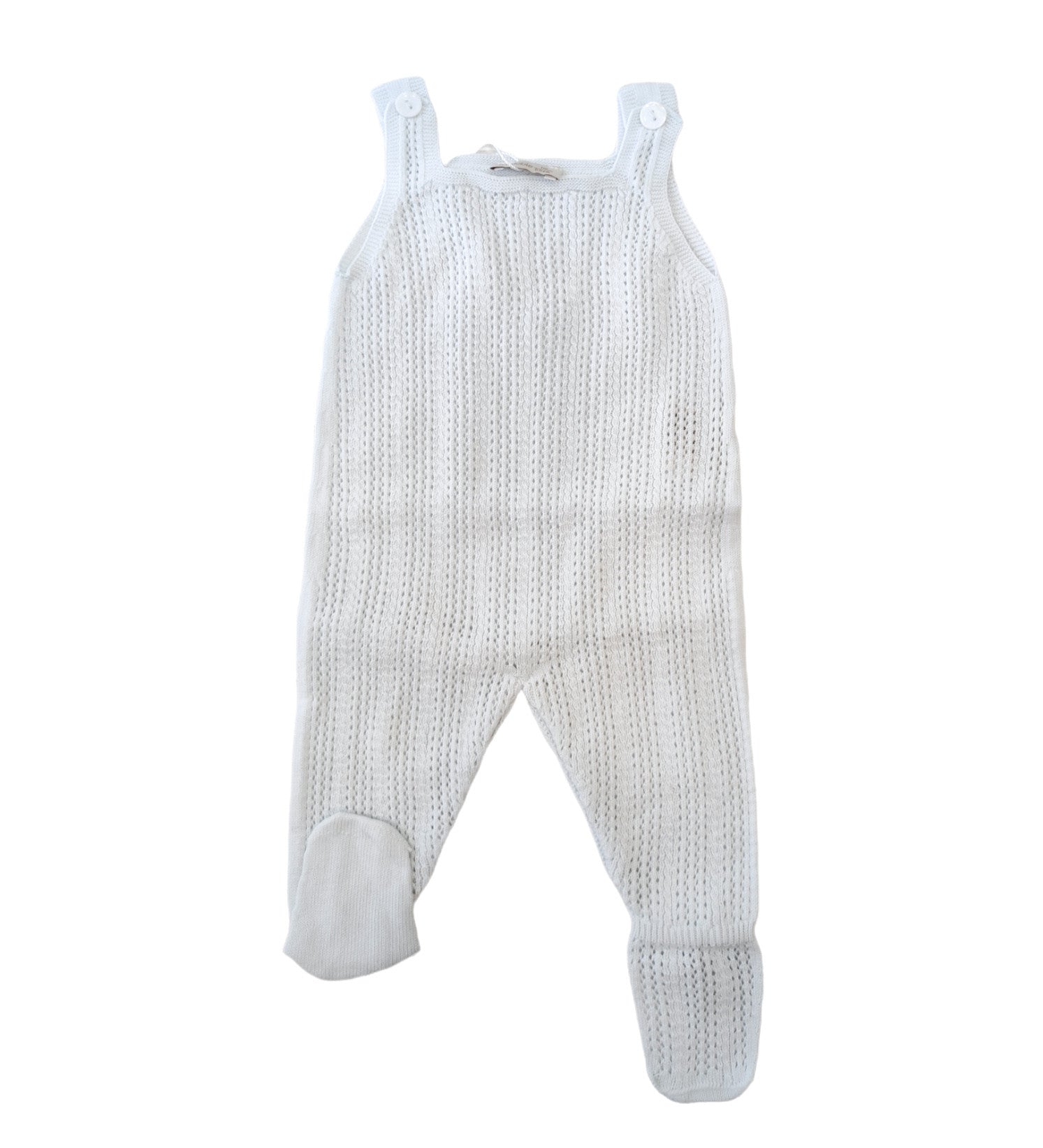 Salopette Neonati In Filo Traforata con Piedi 3310A WEDOBLE - WEDOBLE - LuxuryKids
