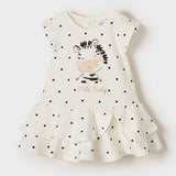 Abito Smanicato In Cotone Bianco Neonata MAYORAL 1922 - MAYORAL - LuxuryKids