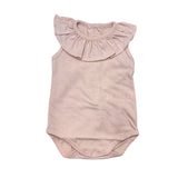 Body Giro Manica Con Ruches Semplice In Cotone Neonata CALAMARO 19105 - CALAMARO - LuxuryKids