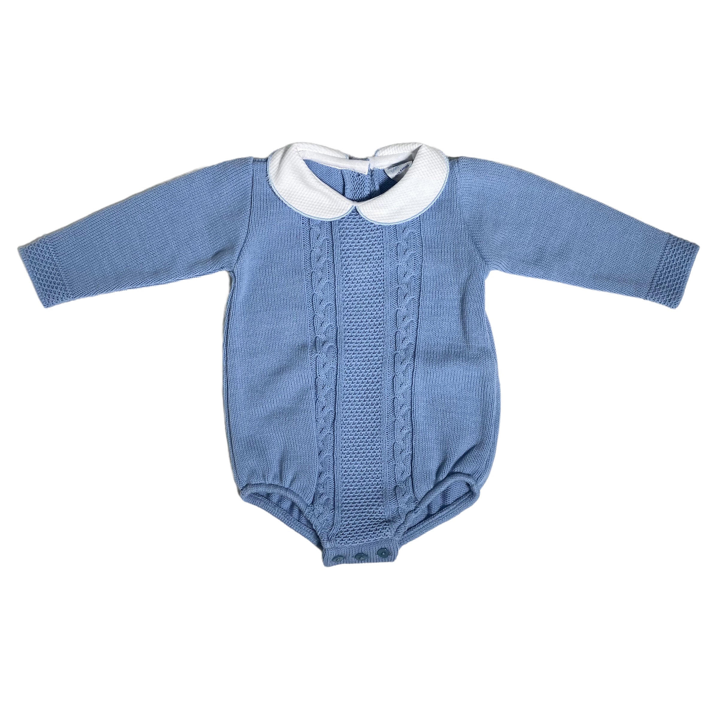 Pagliaccetto Intero Invernale Azzurro Neonato SARDON MC159 - SARDON - LuxuryKids
