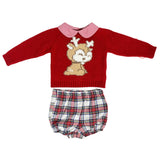 Completo Con Culotte E Maglioncino Scozzese Neonato DEL SUR 0213 - DEL SUR - LuxuryKids