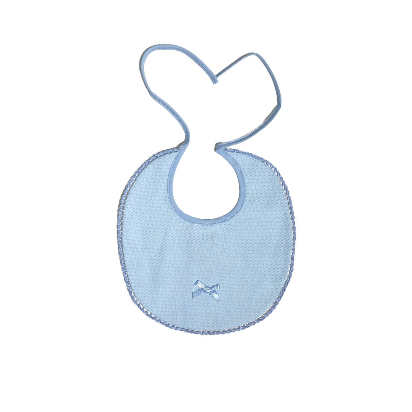 Bavetta In Piquet Con Fiocco Neonato-a SARDON LA565 - SARDON - LuxuryKids