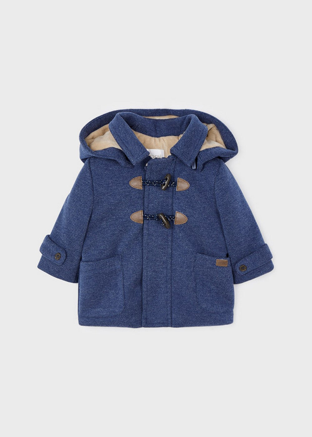 Cappotto Con Alamari In Panno Bluette Neonato MAYORAL 2408 - MAYORAL - LuxuryKids