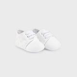 Scarpe Da Culla In Velluto Bianche Neonato MAYORAL 9559 - MAYORAL - LuxuryKids