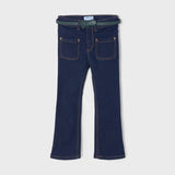 Jeans Flared Fit Con Cintura Bambina MAYORAL 4503 - MAYORAL - LuxuryKids
