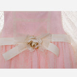 Abito Manica 3/4 in Tulle Rosa Neonata PATACHOU 3633289