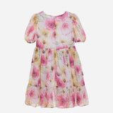Abito Mezza Manica Stampato In Chiffon Bambina PATACHOU 3633561