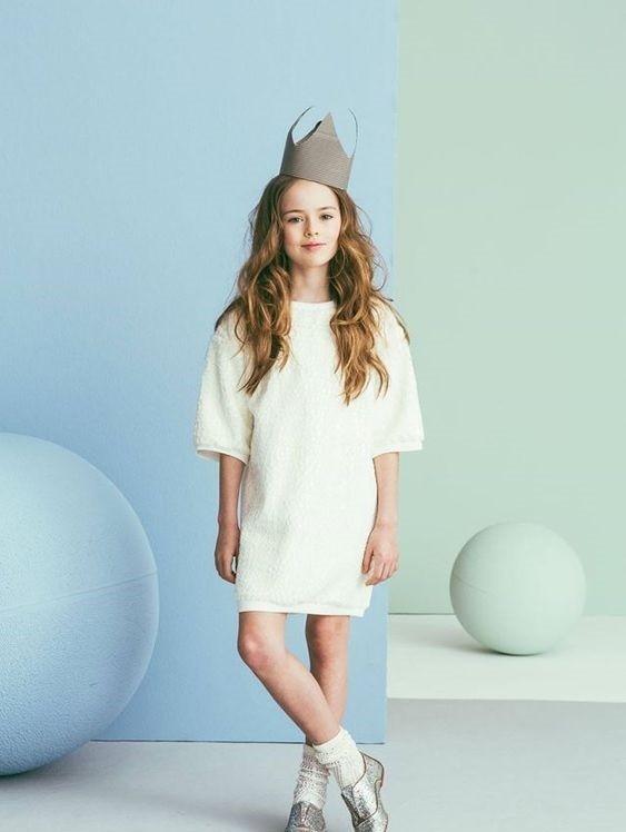 Abito Bianco Bambina She.Ver CHJMX7214 - SHE.VER - LuxuryKids