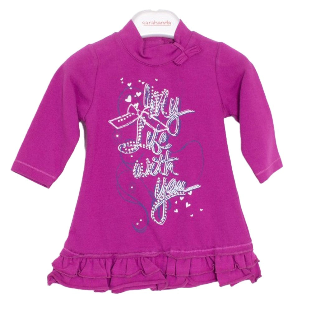Abito Casual Neonata Fucsia Sarabanda F848 - SARABANDA - LuxuryKids