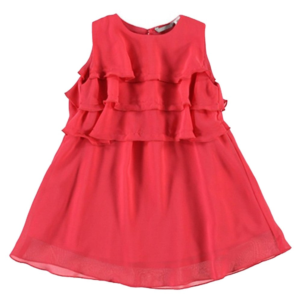 Abito con Balze Neonata Rosso Sarabanda M226 - SARABANDA - LuxuryKids
