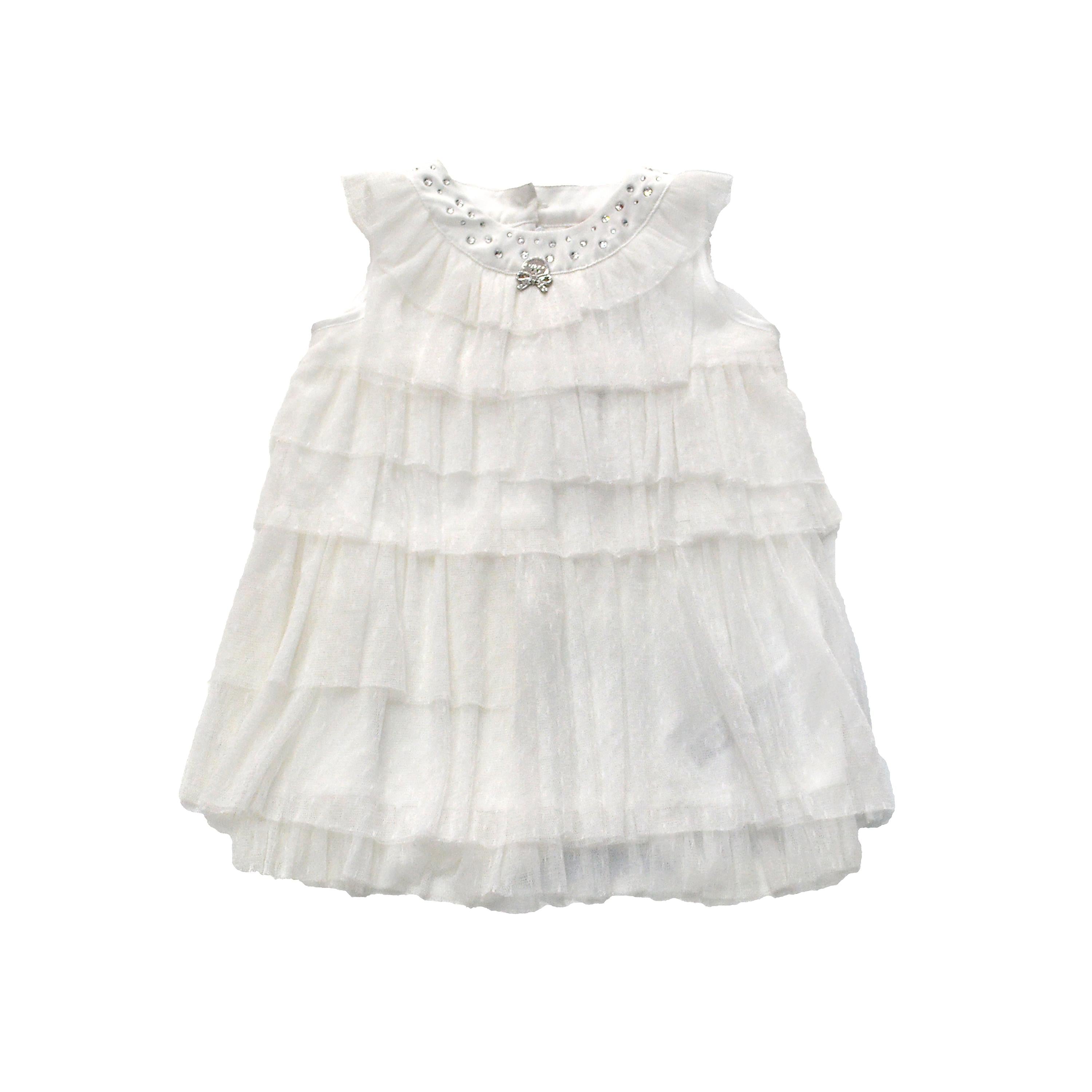 Abito di Pizzo Neonata Bianco Liu Jo H13059 - LIU JO - LuxuryKids