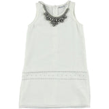 Abito Elegante a Pois Bambina Bianco Sarabanda N425 - SARABANDA - LuxuryKids