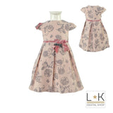Abito Elegante Bambina Rosa Piccola Speranza PS16045 - PICCOLA SPERANZA - LuxuryKids