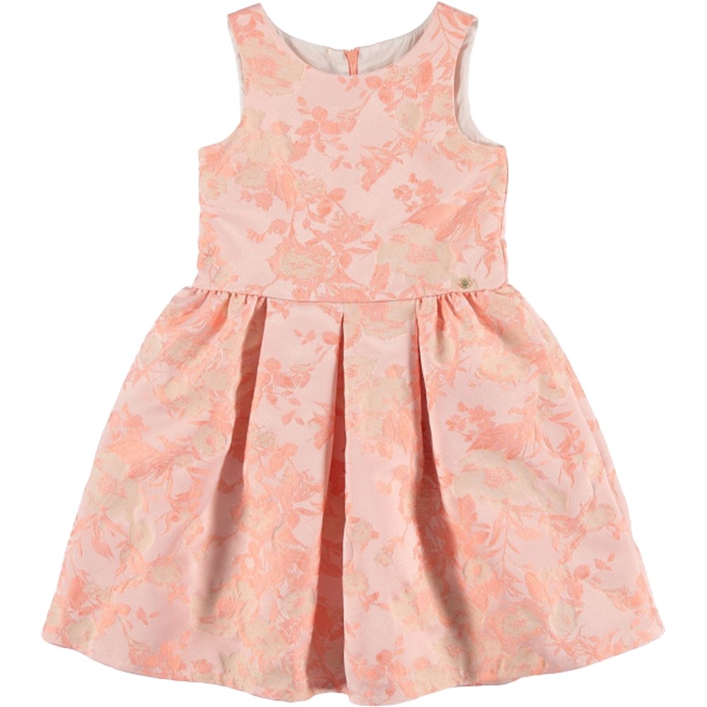Abito Elegante Damascato Bambina Rosa Sarabanda S421 - SARABANDA - LuxuryKids